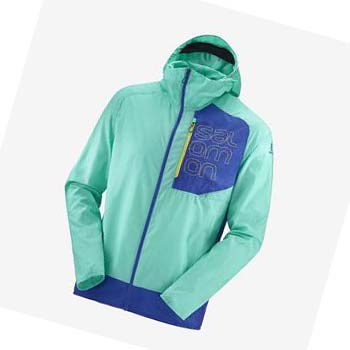 Salomon BONATTI CROSS WIND WINDBREAKERS Kabát Férfi Menta | HU 2363CTV